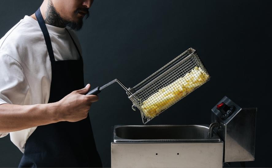 fitur keamanan mesin fryer