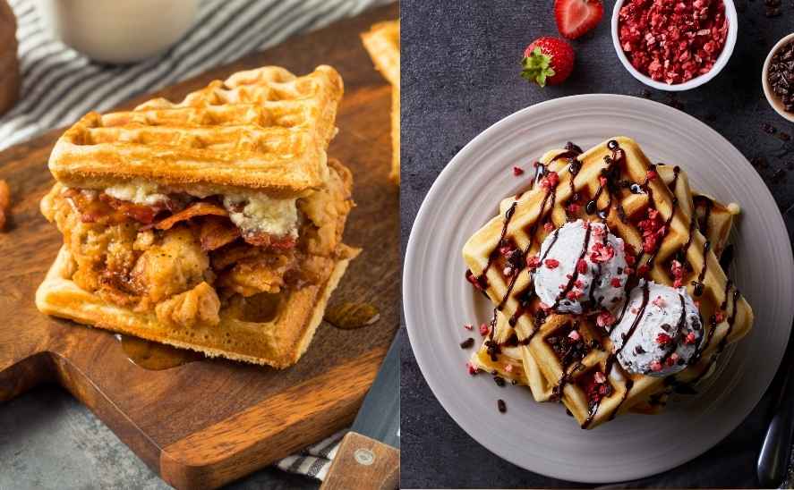 adonan waffle instan